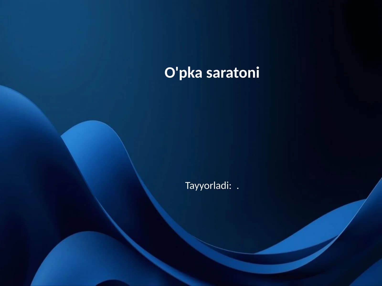 O'pka saratoni
