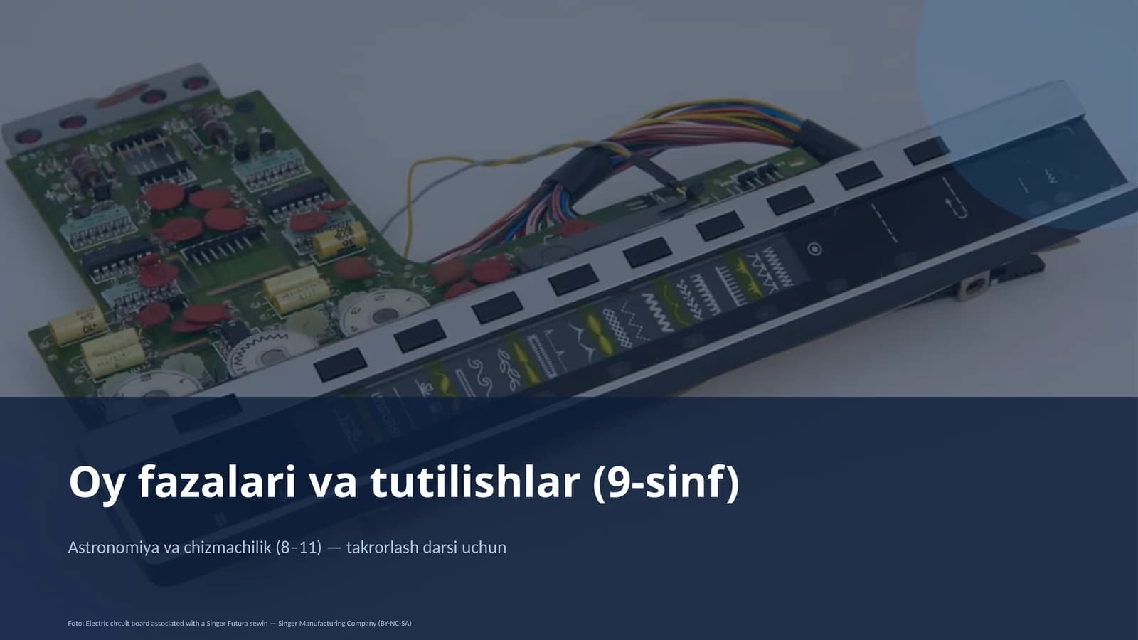 Oy fazalari va tutilishlar (9-sinf)