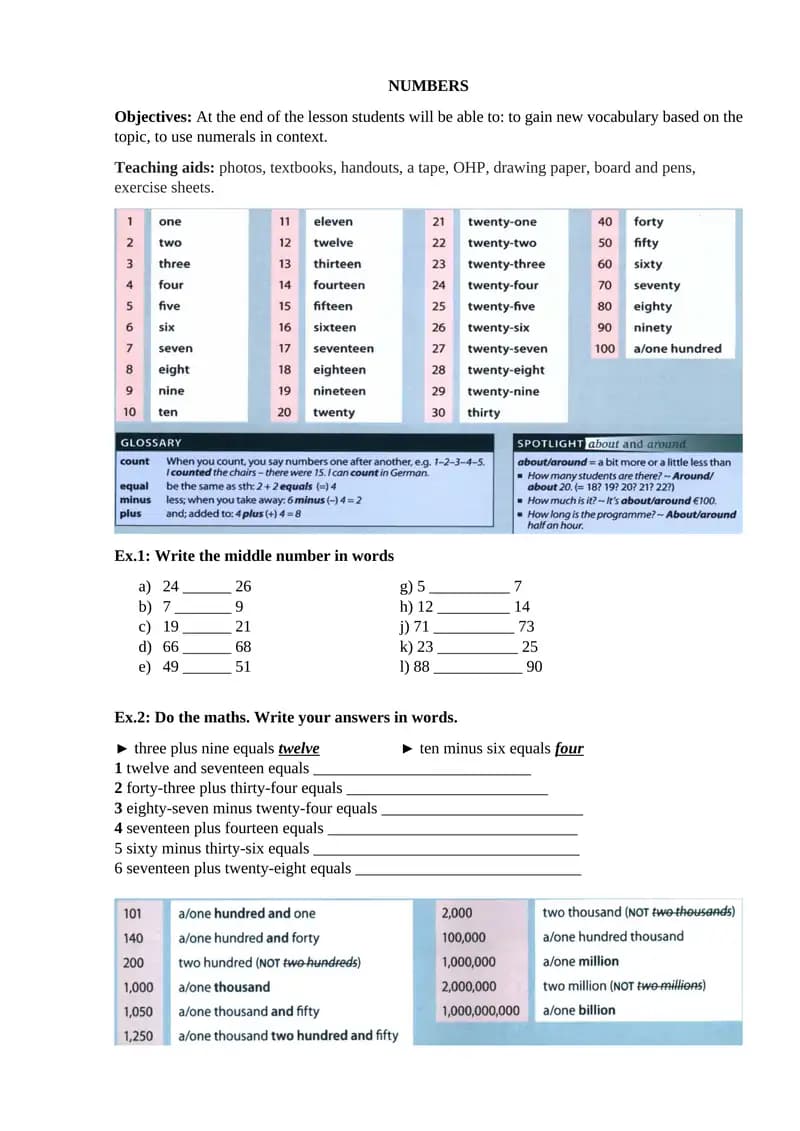 Numbers