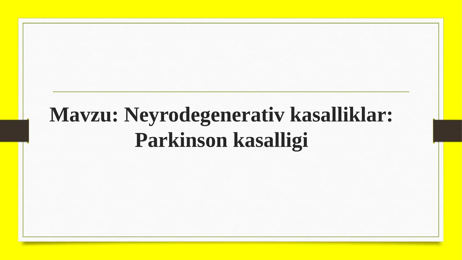 Parkinson kasalligi