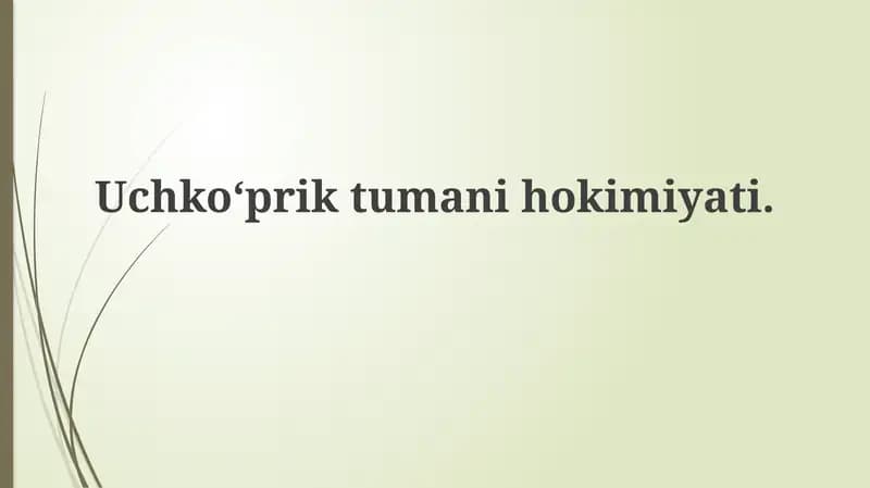 Uchko'prik tumani