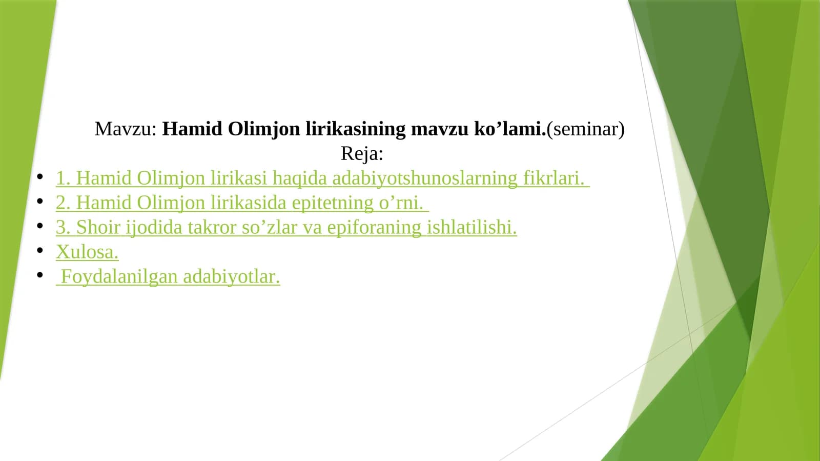 Hamid Olimjonlirikasi
