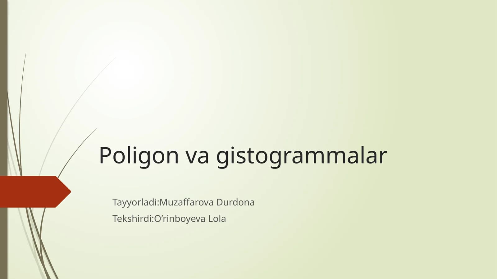 Poligon va histogrammalar