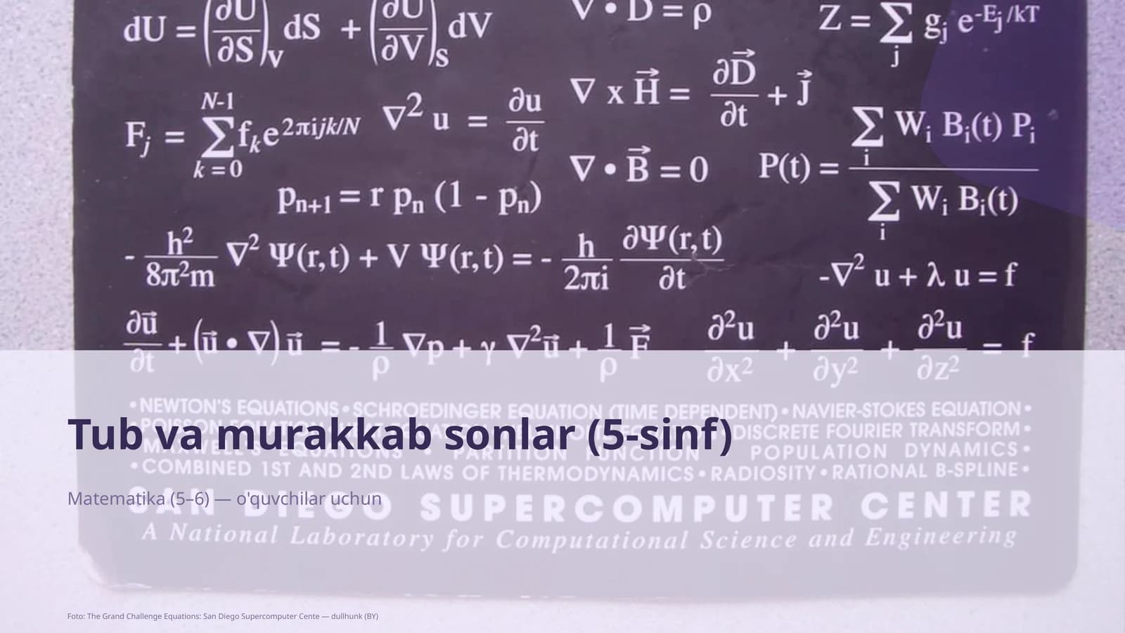 Tub va murakkab sonlar (5-sinf)