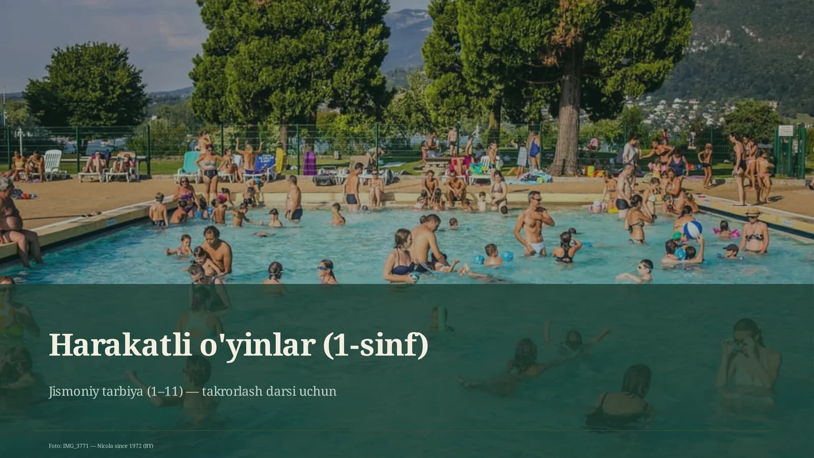 Harakatli o'yinlar (1-sinf)