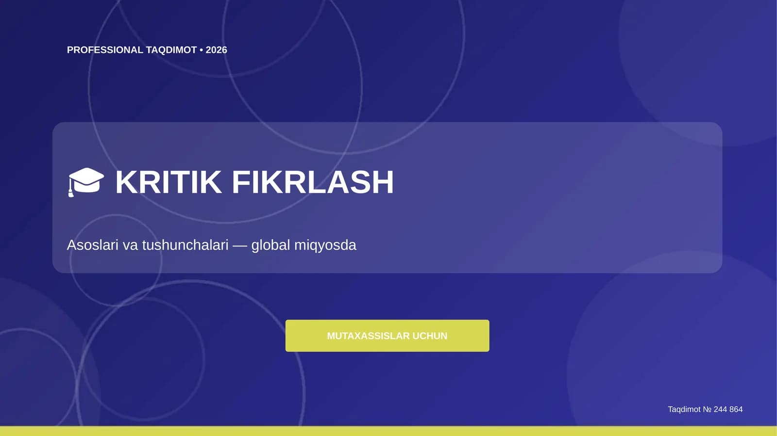 KRITIK FIKRLASH