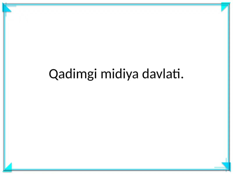 Qadimgi midiya davlati