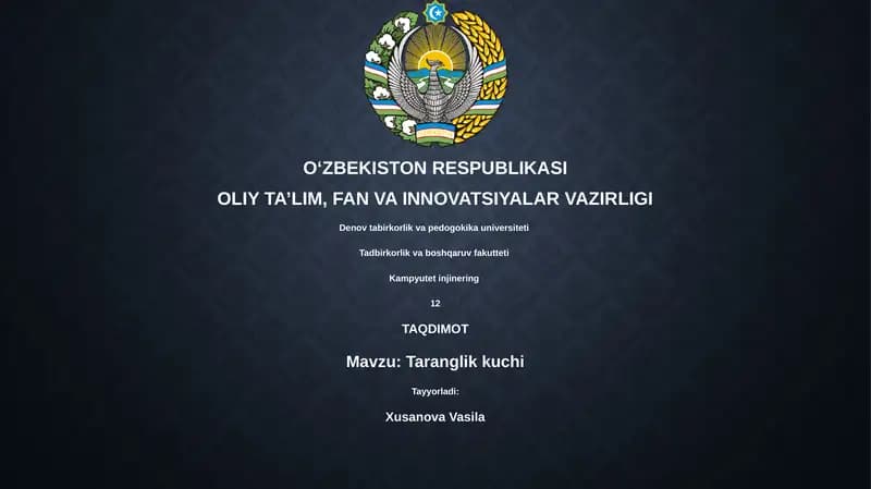 Taranglik kuchi