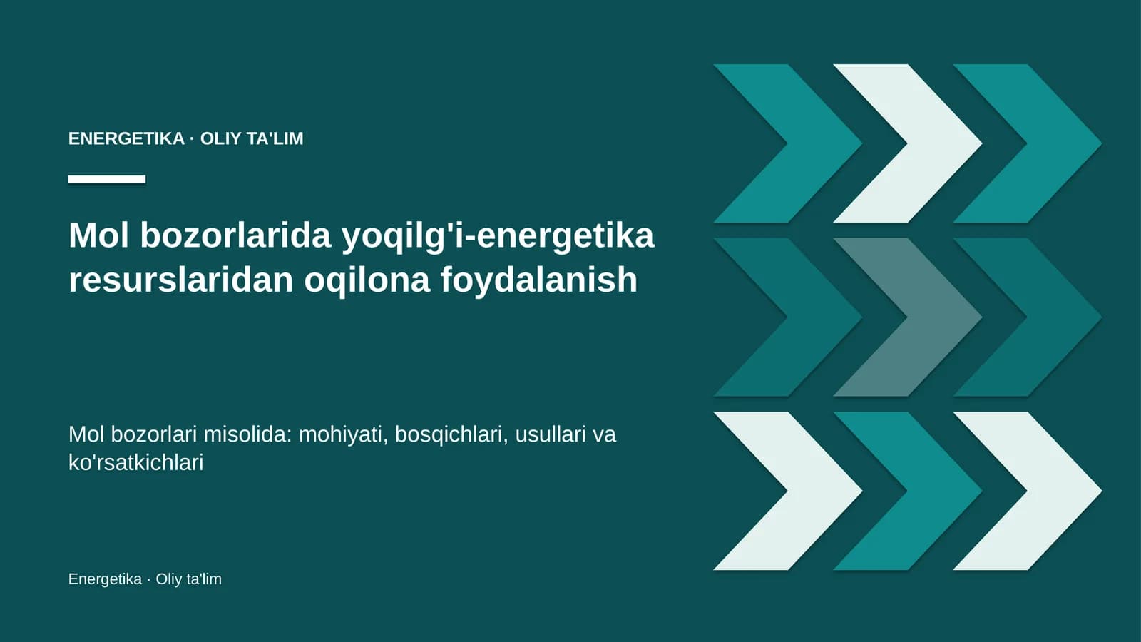 mol bozorlarida yoqilg'i energetika resurslaridan oqilona foydalanish 3649