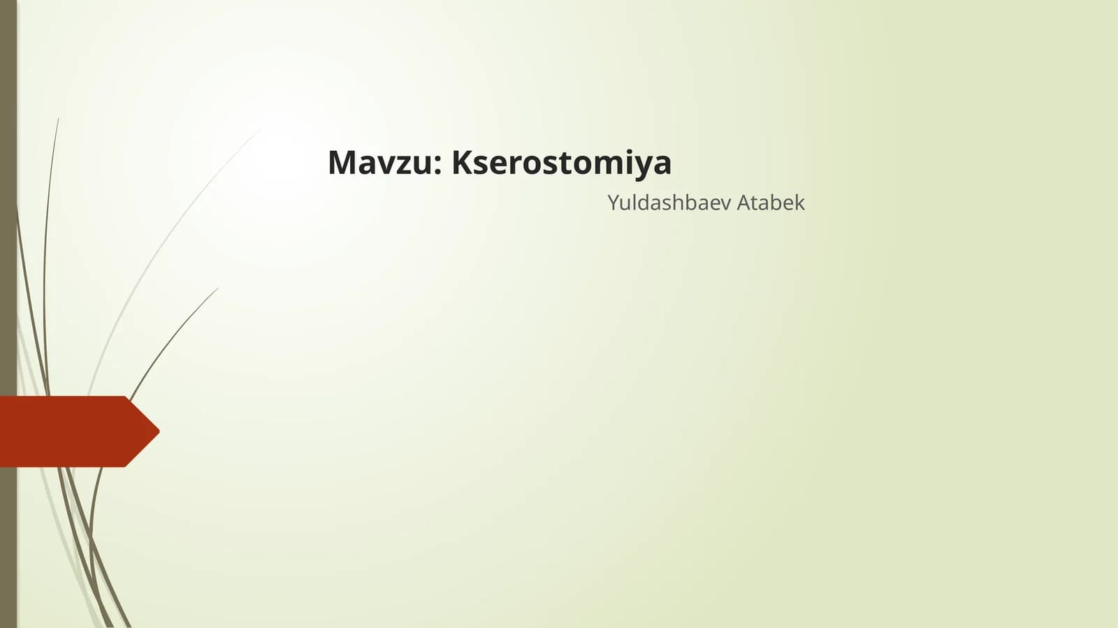 Kserostomiya