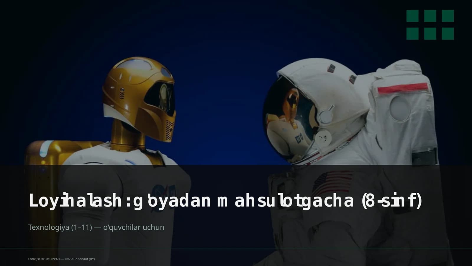 g'oyadan mahsulotgacha (8-sinf)
