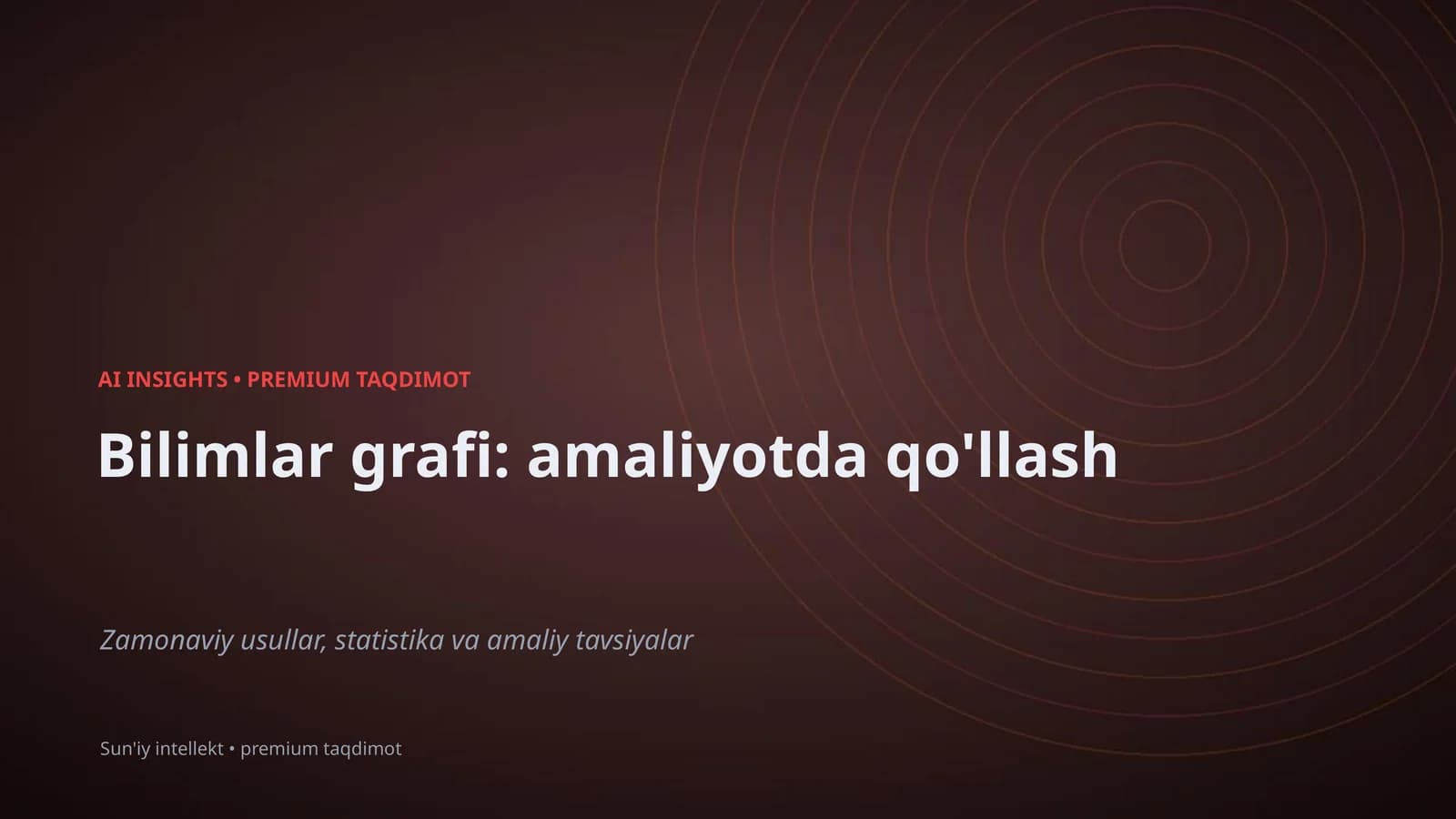 AI INSIGHTS • PREMIUM TAQDIMOT