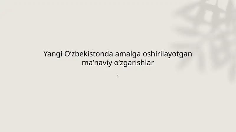 Maʼnaviy taraqqiyot