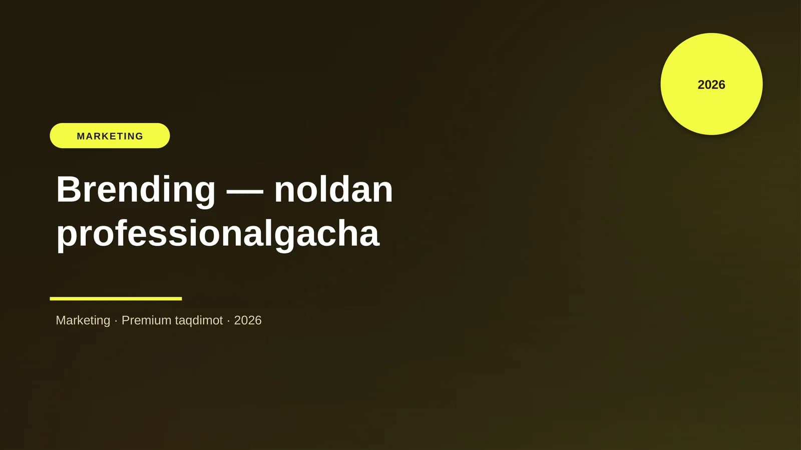 Brending — noldan professionalgacha