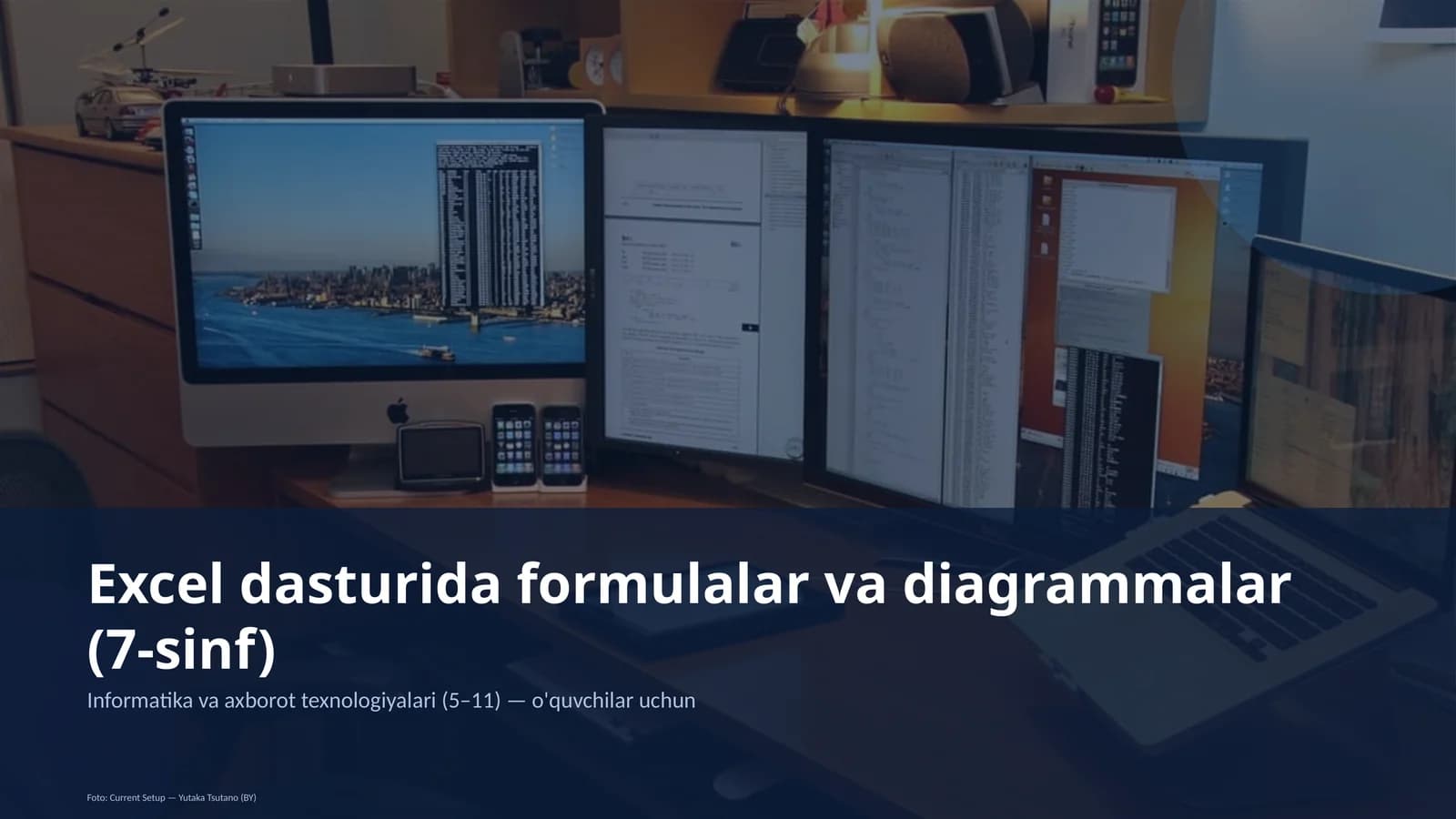 Excel dasturida formulalar va diagrammalar (7-sinf)