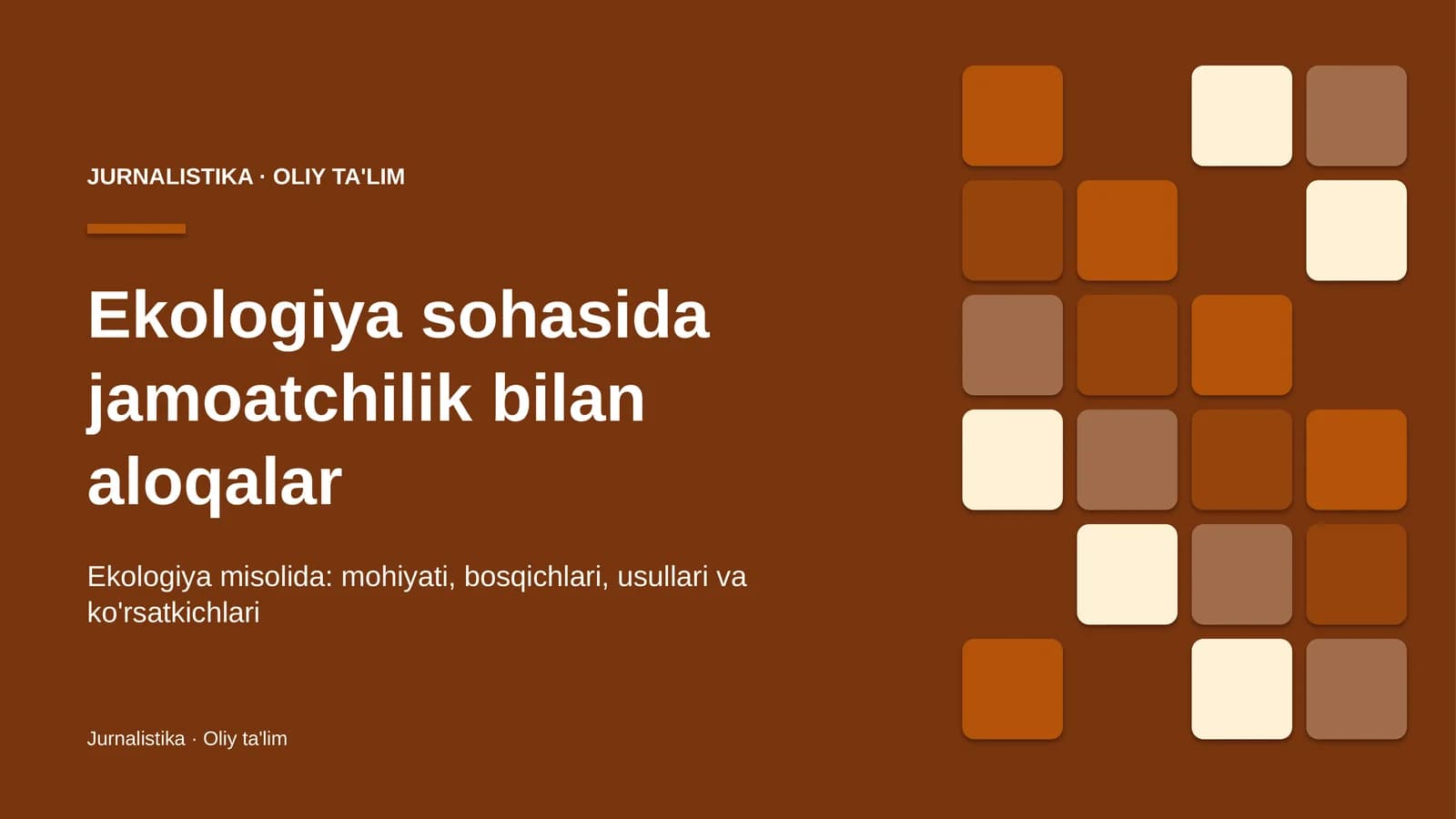 ekologiya sohasida jamoatchilik bilan aloqalar 5873