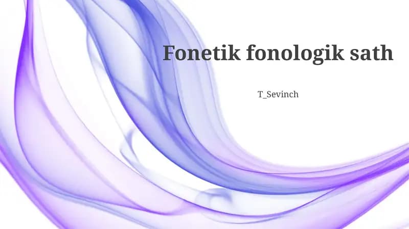 Fonetik fonologik sath