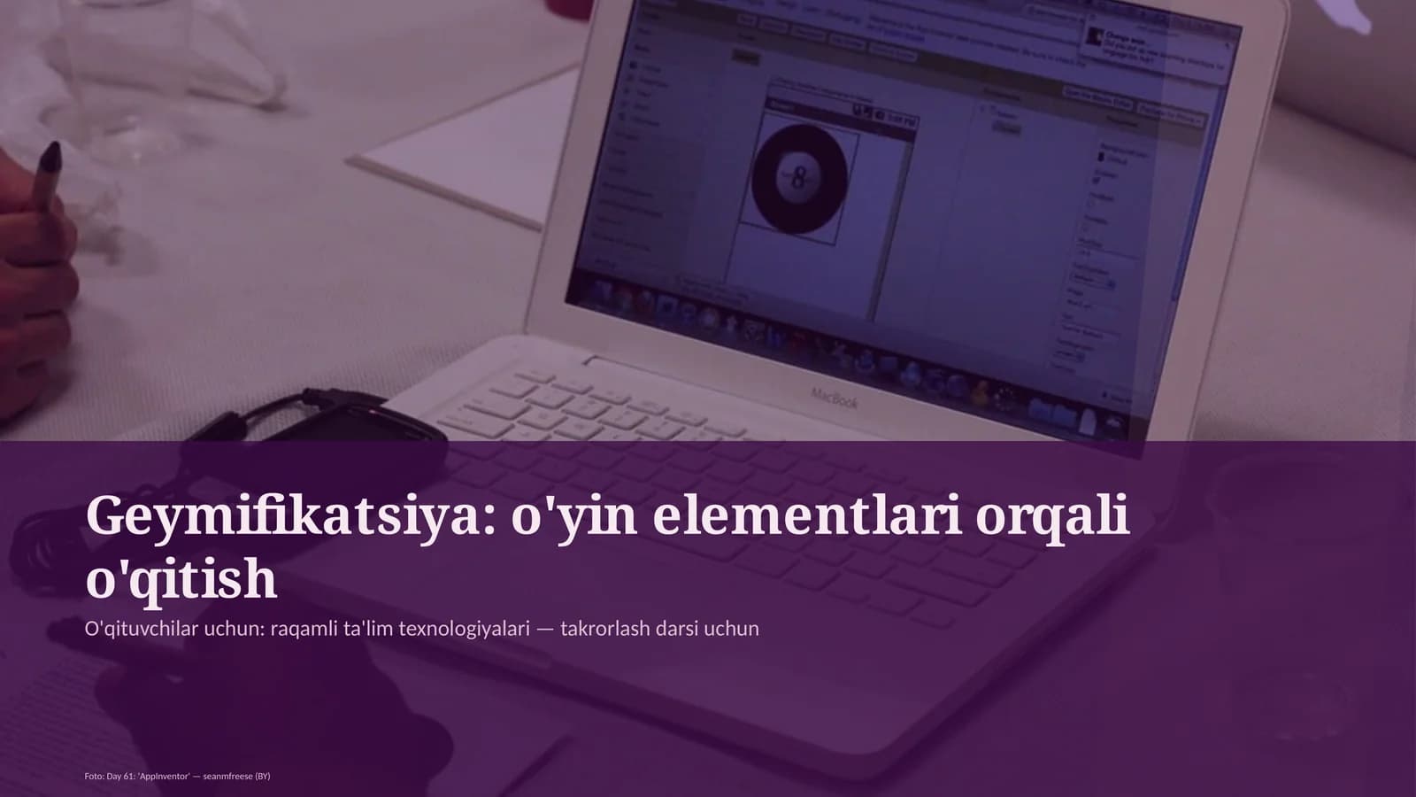 Geymifikatsiya: o'yin elementlari orqali o'qitish