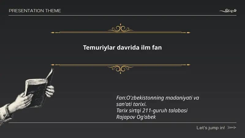 Temuriylar davrida ilm fan