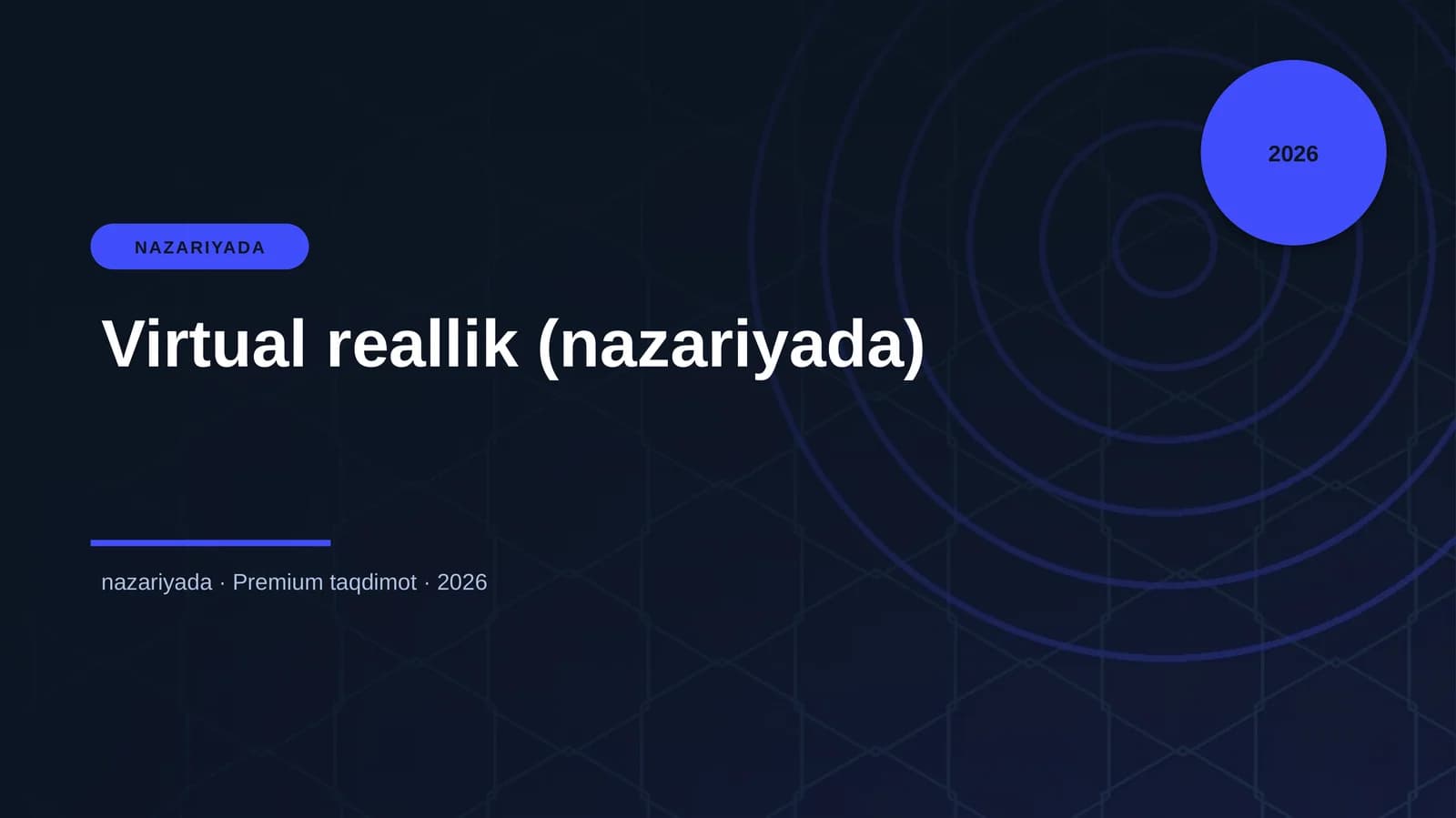 Virtual reallik (nazariyada)