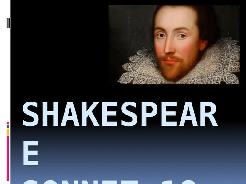 Shakespeare SONNET 18