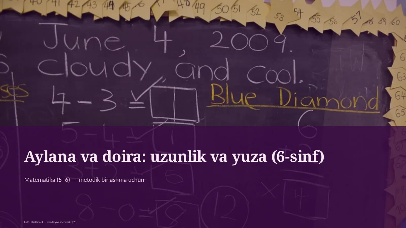 Aylana va doira: uzunlik va yuza (6-sinf)