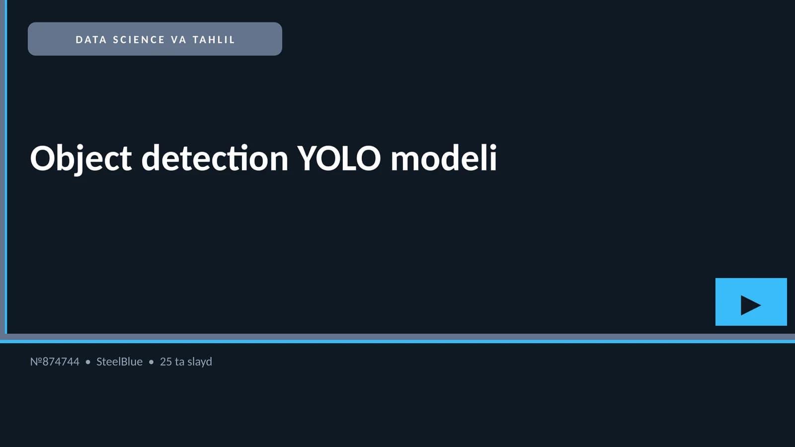 Object Detection YOLO Modeli