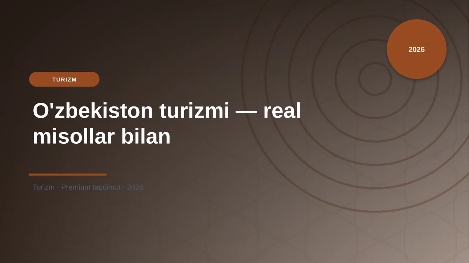 O'zbekiston turizmi — real misollar bilan