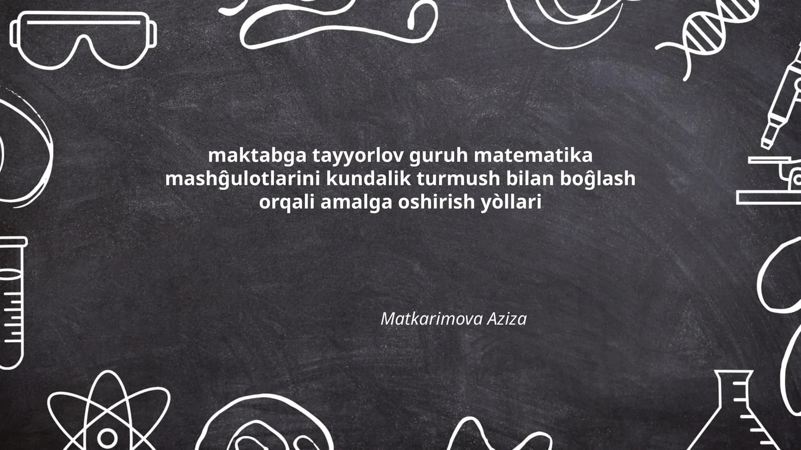 matematika mashĝulotlari