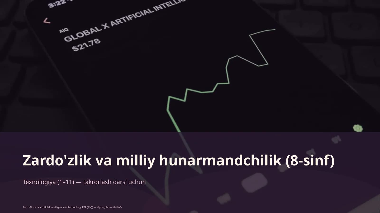 Zardo'zlik va milliy hunarmandchilik (8-sinf)