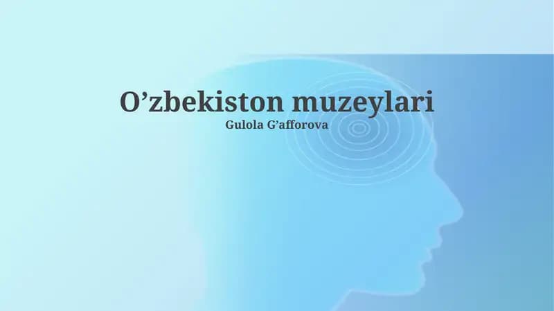 O’zbekiston muzeylari