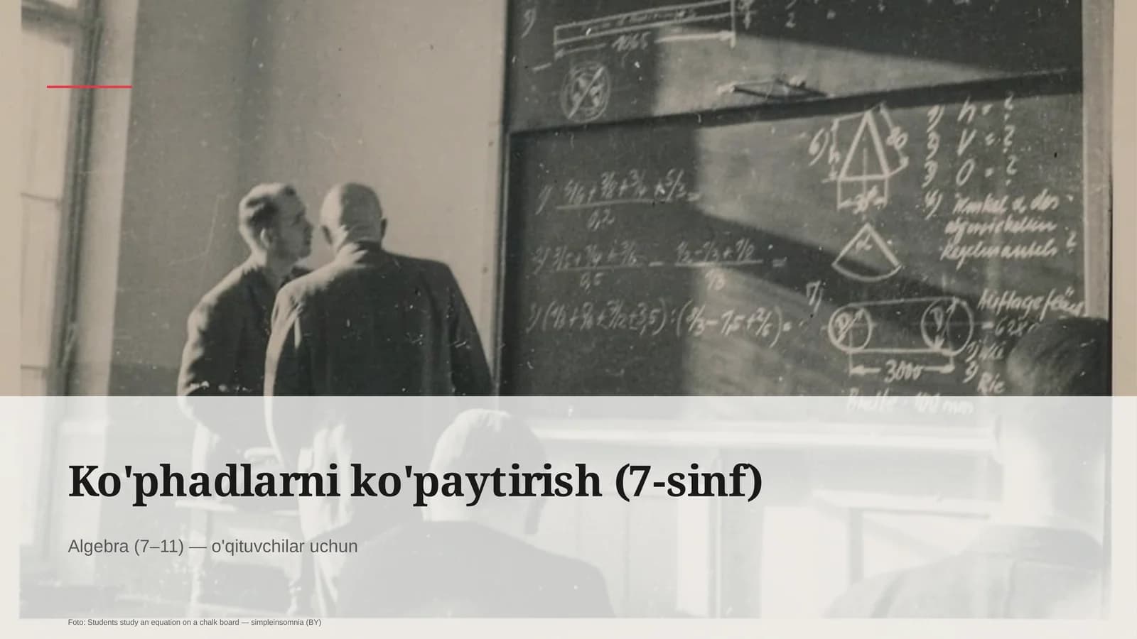 Ko'phadlarni ko'paytirish (7-sinf)