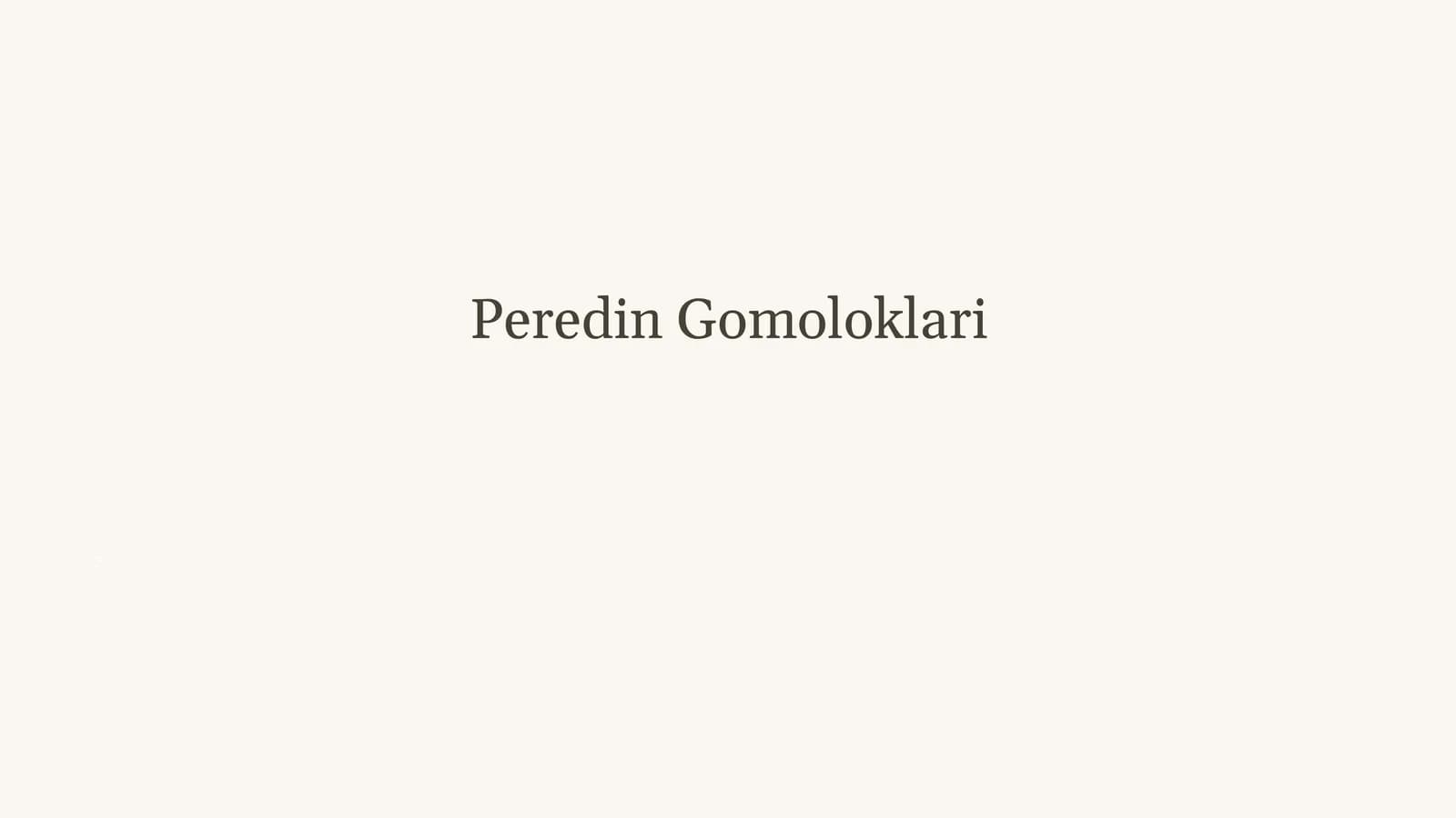Peredin Gomoloklari