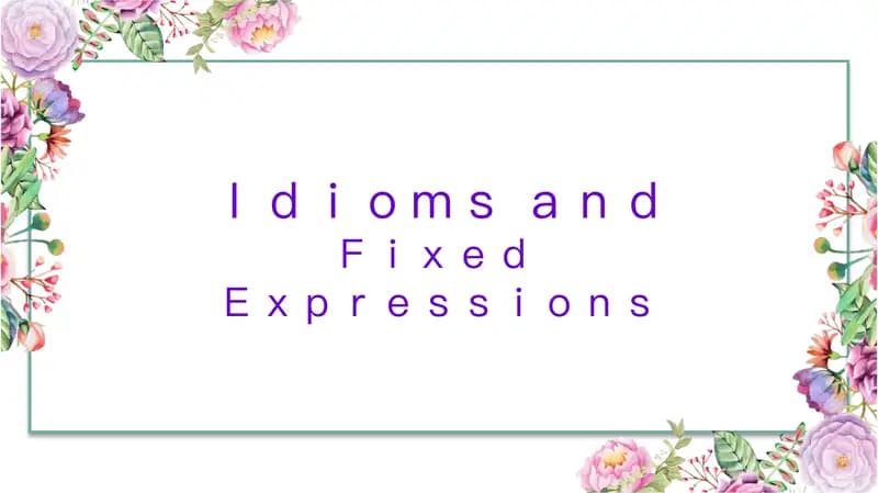 Fixed Expressions