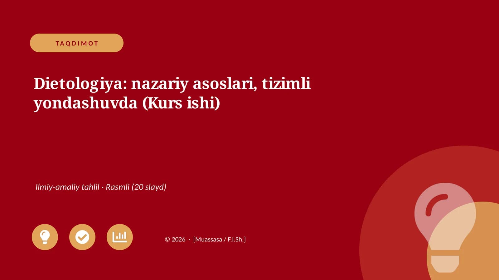 Dietologiya: nazariy asoslari, tizimli yondashuvda (Kurs ishi)