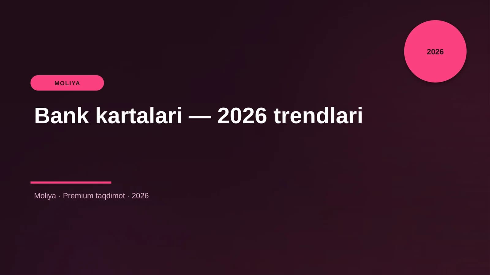 Bank kartalari — 2026 trendlari