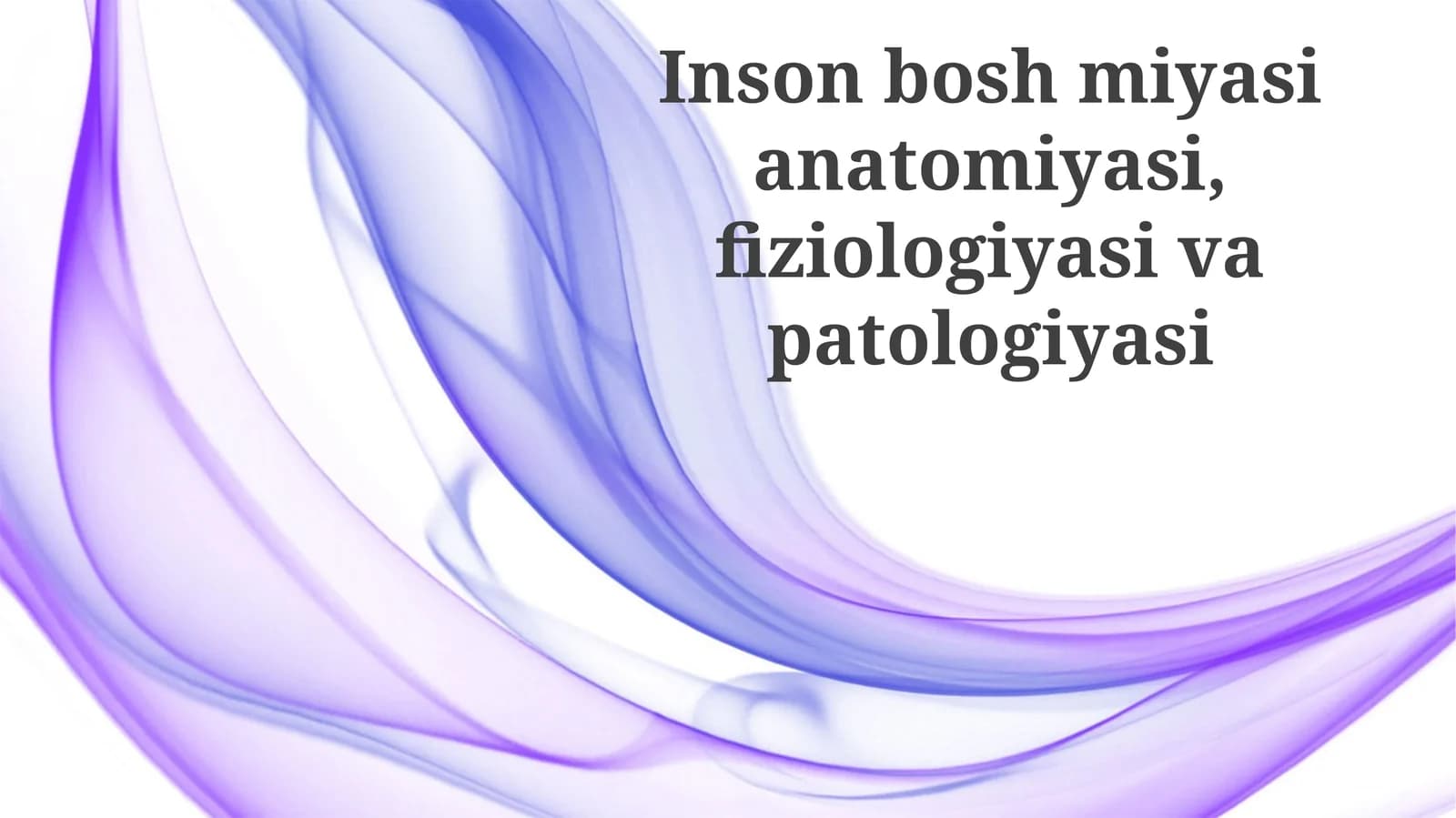 Inson miyasining fiziologiyasi