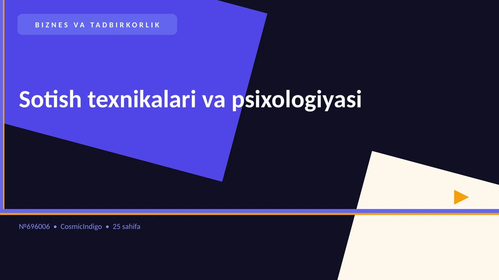 Sotish texnikalari va psixologiyasi