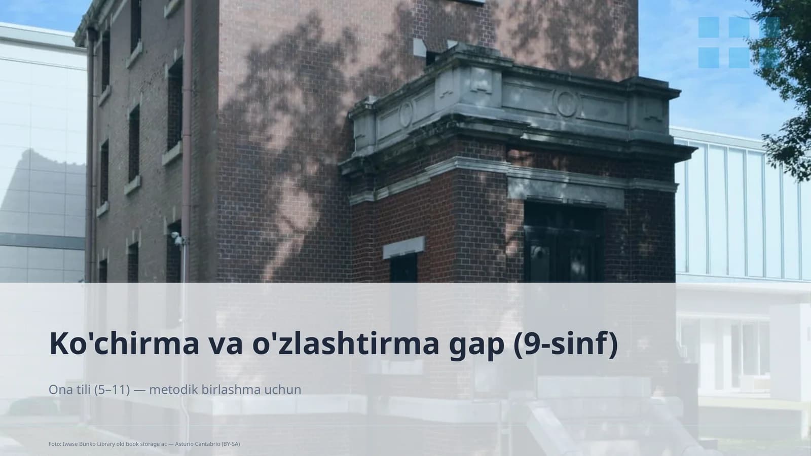 Ko'chirma va o'zlashtirma gap (9-sinf)