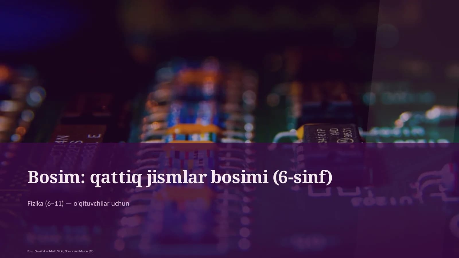 Bosim: qattiq jismlar bosimi (6-sinf)