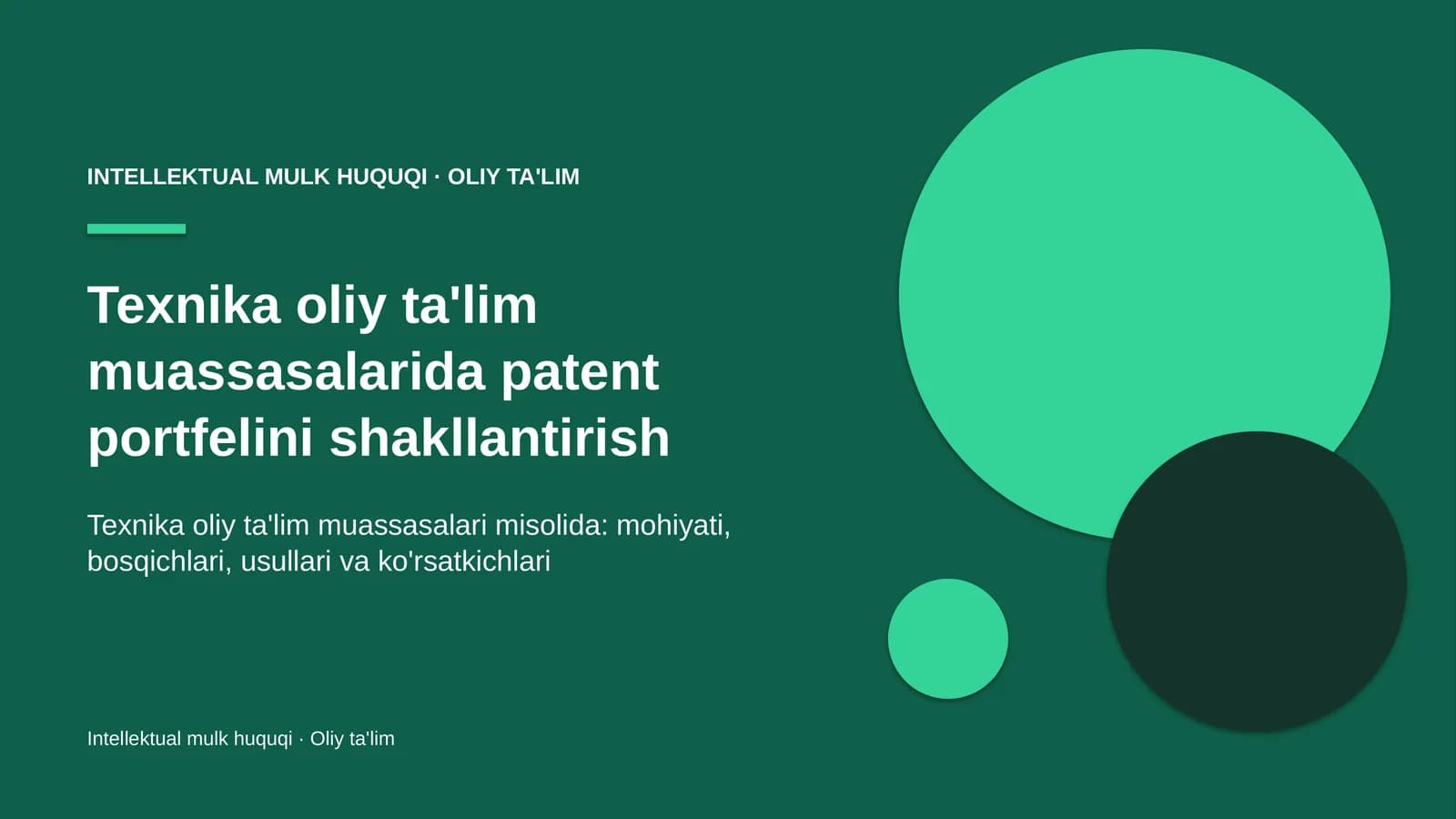 texnika oliy ta'lim muassasalarida patent portfelini shakllantirish 7689
