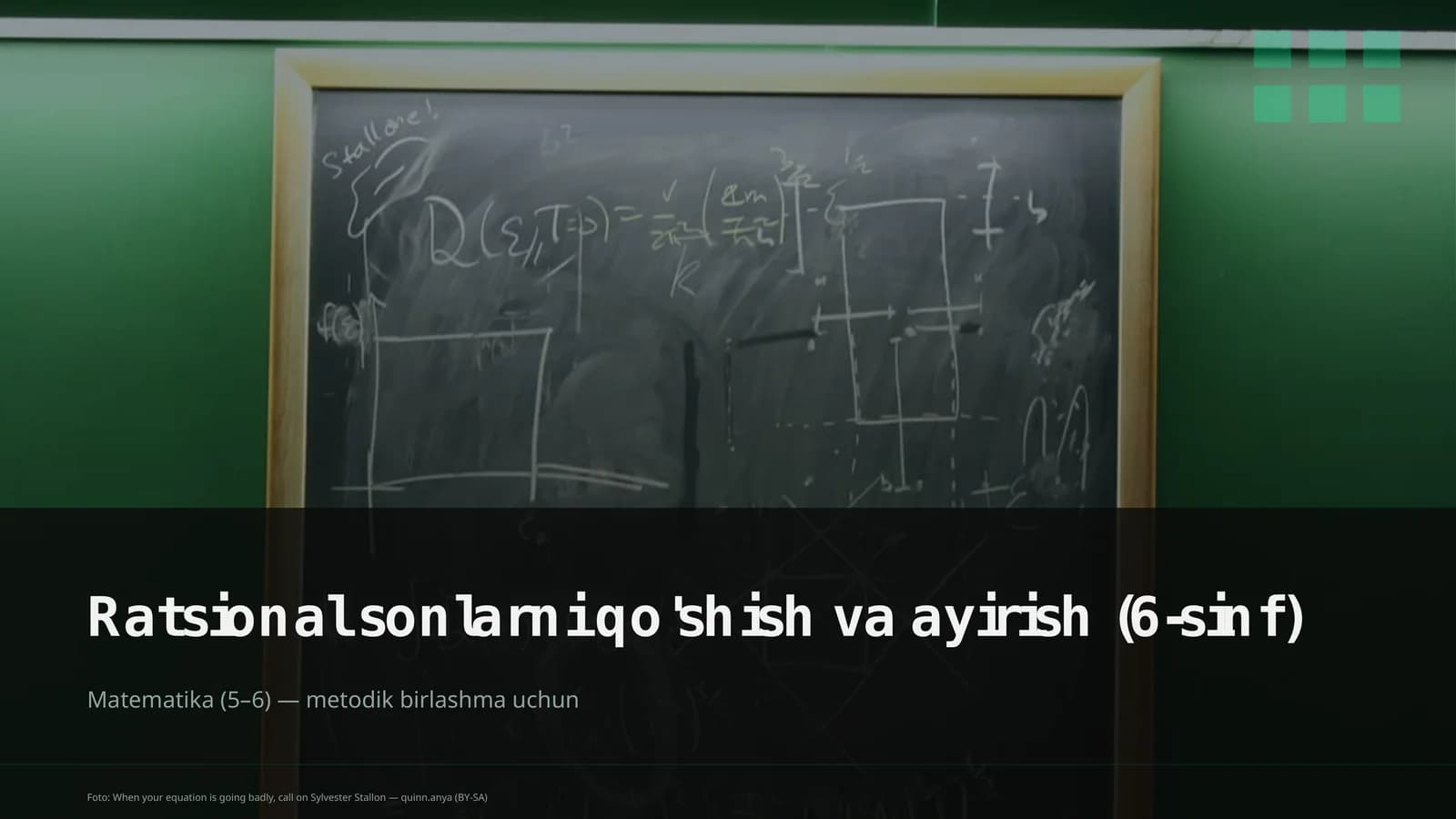 Ratsional sonlarni qo'shish va ayirish (6-sinf)