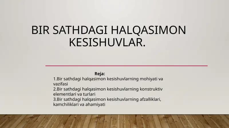 Birsathdagi halqasimon kesishuvlar