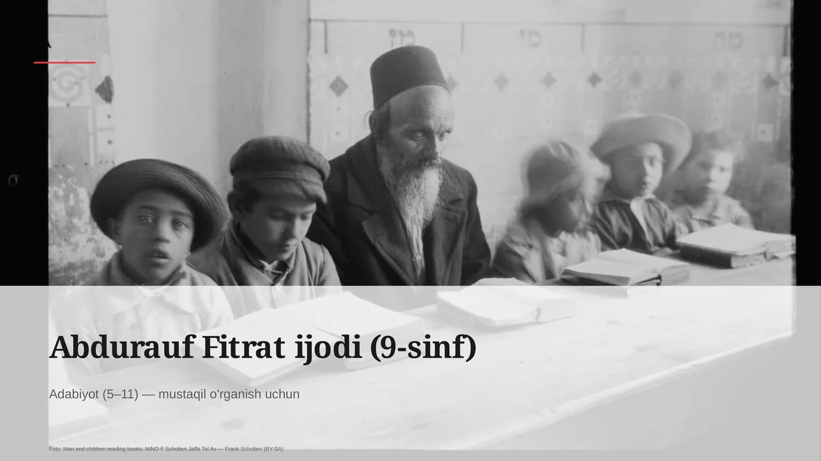 Abdurauf Fitrat ijodi (9-sinf)