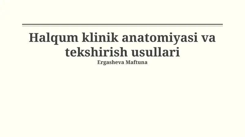 Orofaringoskopiya