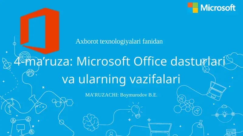 Microsoft Office dasturlari