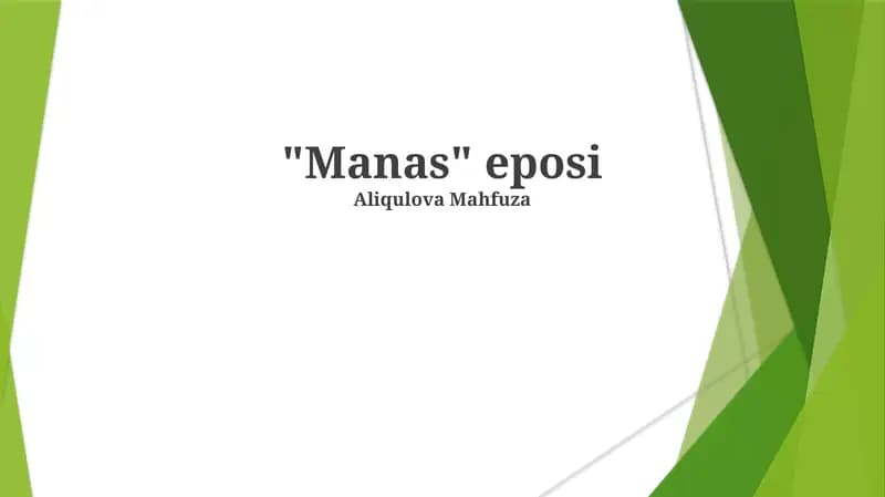 "Manas" eposi
