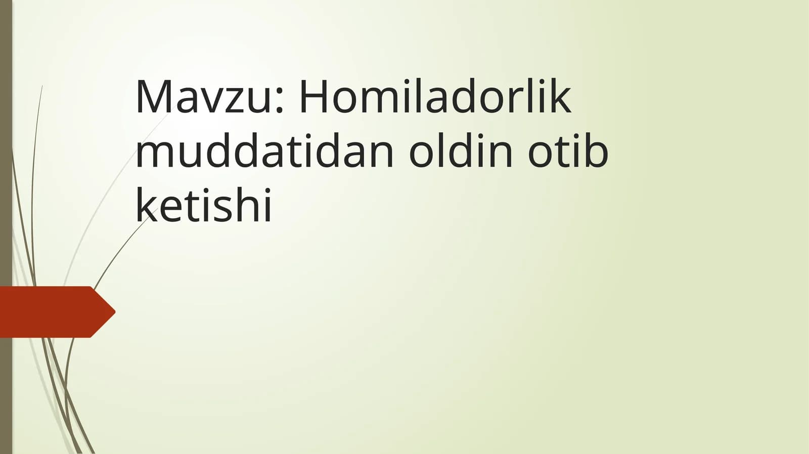 Homiladorlik muddatidan o'tishi