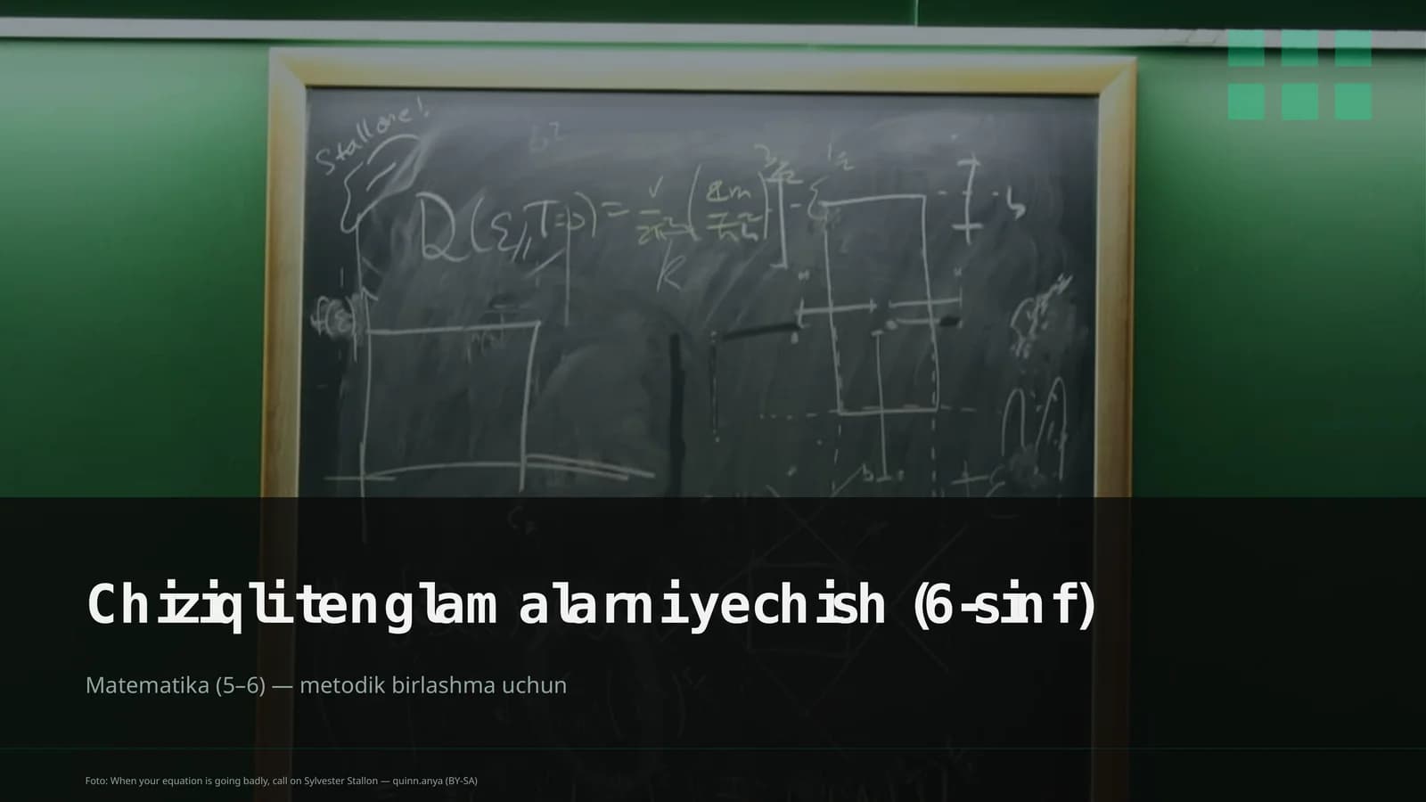 Chiziqli tenglamalarni yechish (6-sinf)