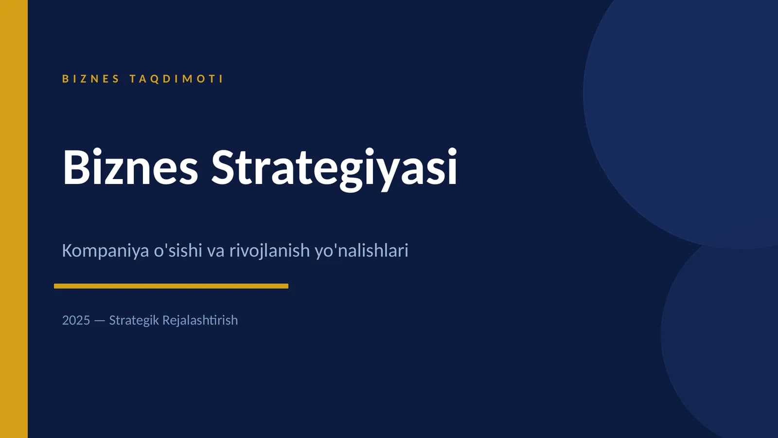 BIZNES TAQDIMOTI